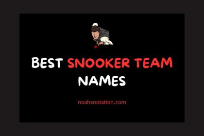 snooker team names