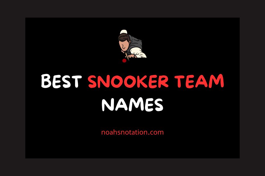snooker team names