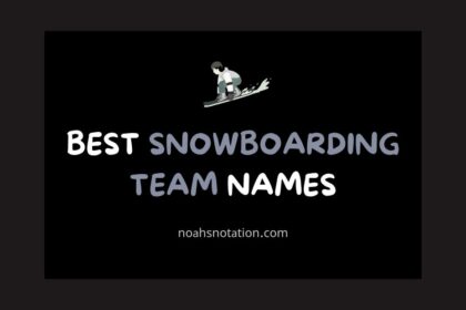 snowboarding team names