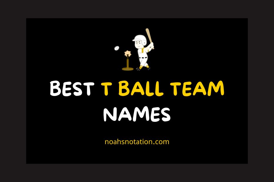 t ball team names