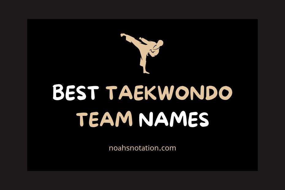taekwondo team names
