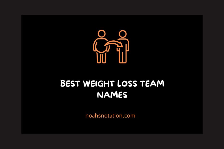 weight loss team names