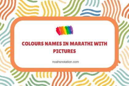 Colours Names in Marathi With Pictures