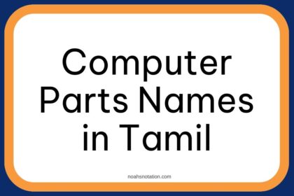 Computer Parts Names in Tamil