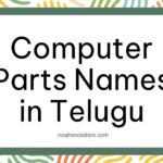 Computer Parts Names in Telugu