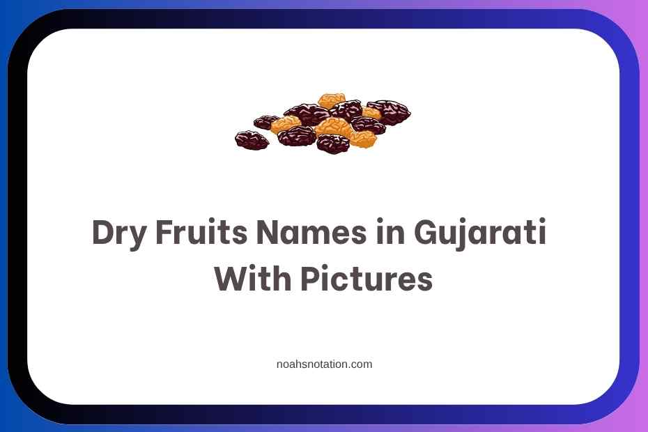 Dry Fruits Names in Gujarati