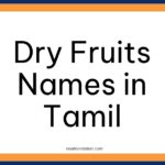 Dry Fruits Names in Tamil