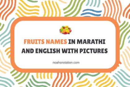 Fruits Names in Marathi and English with Pictures