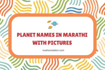 Planet Names in Marathi With Pictures