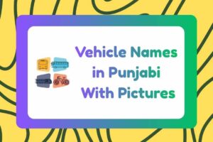 Vehicle Names in Punjabi