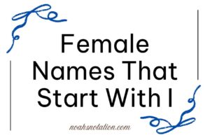 Female Names That Start With I