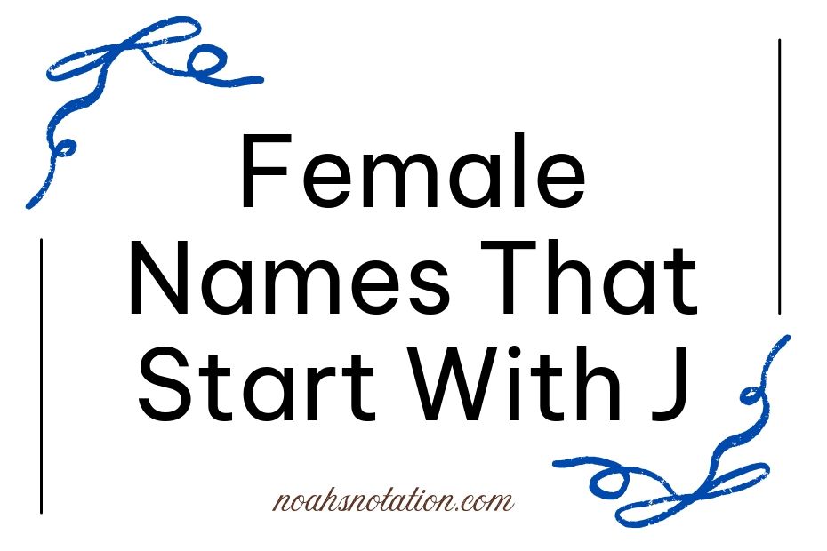 Female Names That Start With J