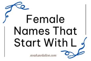 Female Names That Start With L