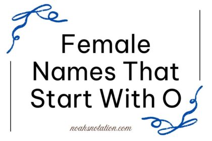 Female Names That Start With O