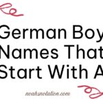 German Boy Names That Start With A
