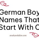 German Boys Names Start With C