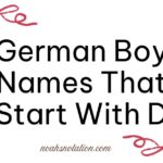German Boy Names That Start With D