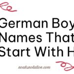 German Boy Names That Start With H
