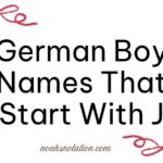 German Boy Names That Start With J