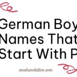 German Boy Names That Start With P