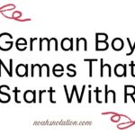 German Boy Names That Start With R