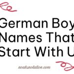 German Boy Names That Start With U
