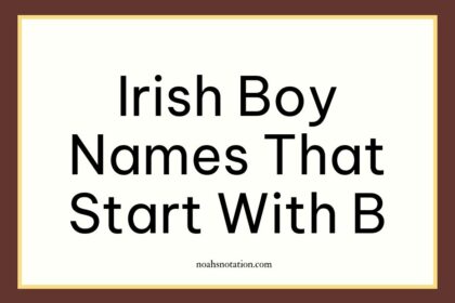 Irish Boy Names That Start With B