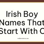 Irish Boy Names That Start With C