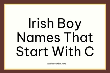 Irish Boy Names That Start With C
