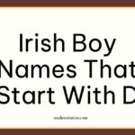 Irish Boy Names That Start With D