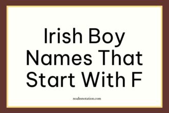 Irish Boy Names That Start With F