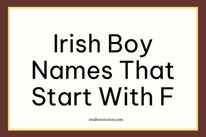 Irish Boy Names That Start With F