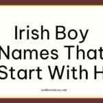 Irish Boy Names That Start With H