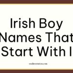 Irish Boy Names That Start With I