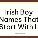 Irish boy names that start with L