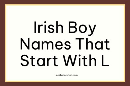 Irish boy names that start with L