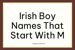 Irish boy names that start with M