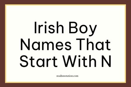 Irish boy names that start with N