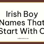 Irish boy names that start with O