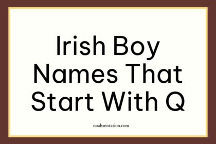 Irish boy names that start with Q