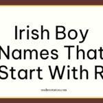 Irish boy names that start with R