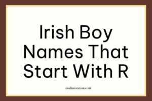 Irish boy names that start with R