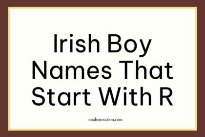 Irish boy names that start with R