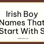 Irish boy names that start with S