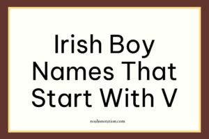 Irish boy names that start with V