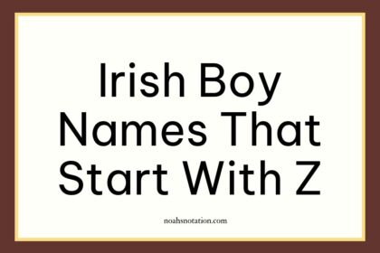 Irish boy names that start with Z