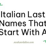Italian Last Names That Start With A