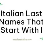 Italian Last Names That Start With I