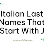 Italian Last Names That Start With J