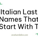 Italian Last Names That Start With T